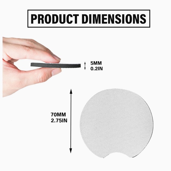 Set of 2 “Yee haw”  Car Coasters - Picture 2 of 2